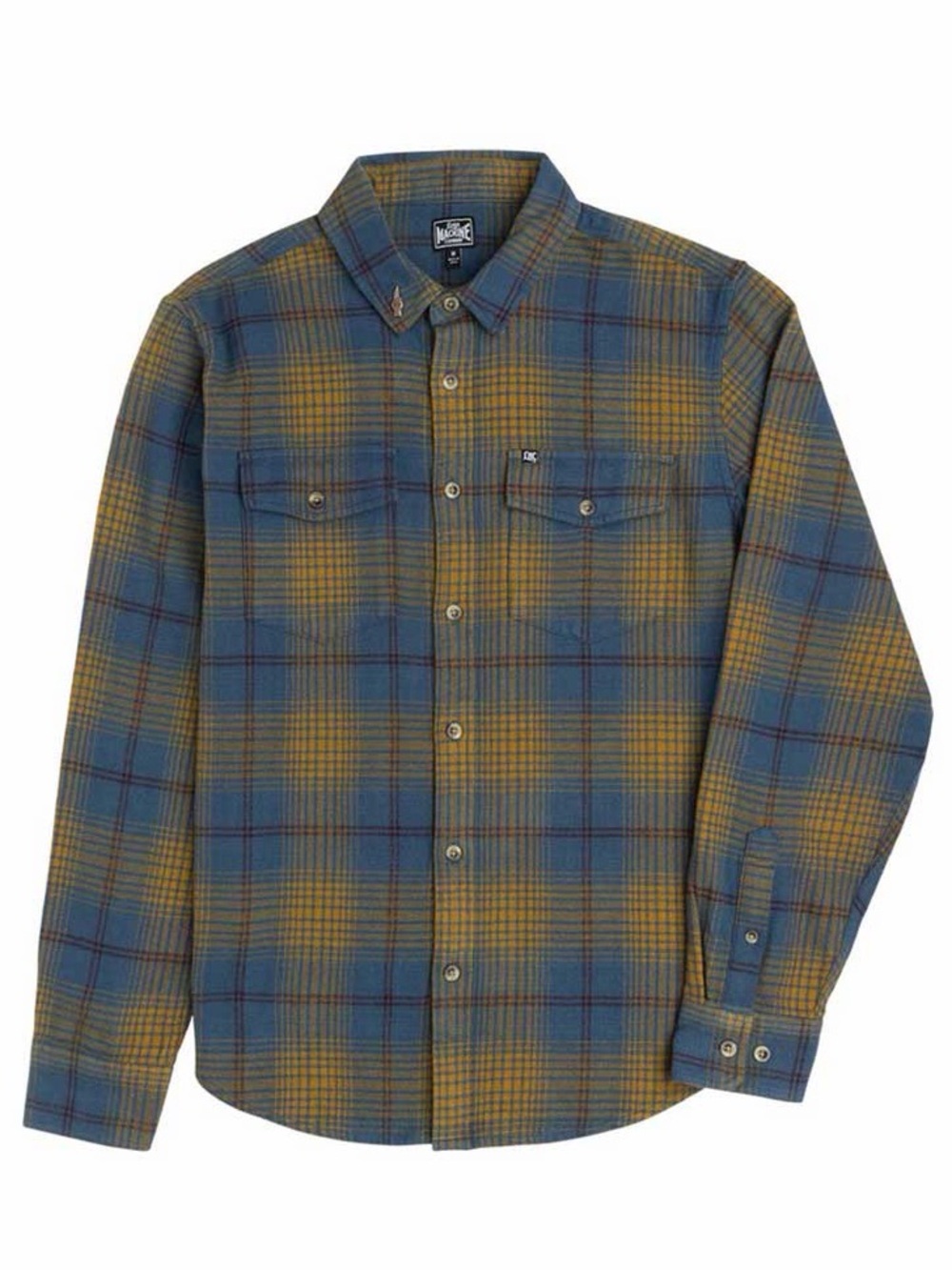 Loser Machine Hovley Flannel Shirt – Navy/Gold